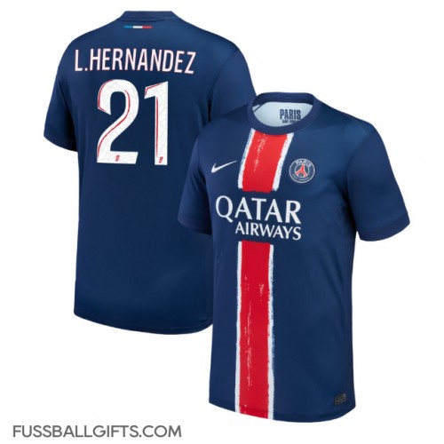 Paris Saint-Germain Lucas Hernandez #21 Fußballbekleidung Heimtrikot 2024-25 Kurzarm